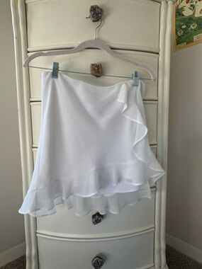 wild fable White Ruffle Trim Mini Skirt